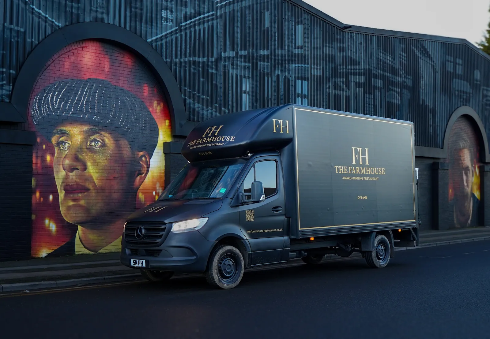 The Farmhouse branded delivery truck with custom fleet livery by Wrapart Birmingham