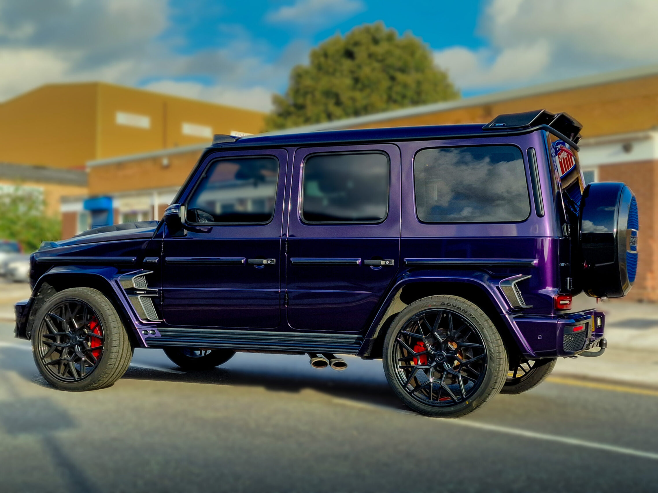 Brabus G-Class Midnight Purple Wrap Birmingham