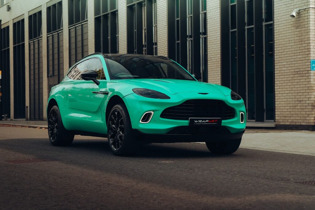 Aston Martin DBX Tiffany Blue with Black Badge Styling