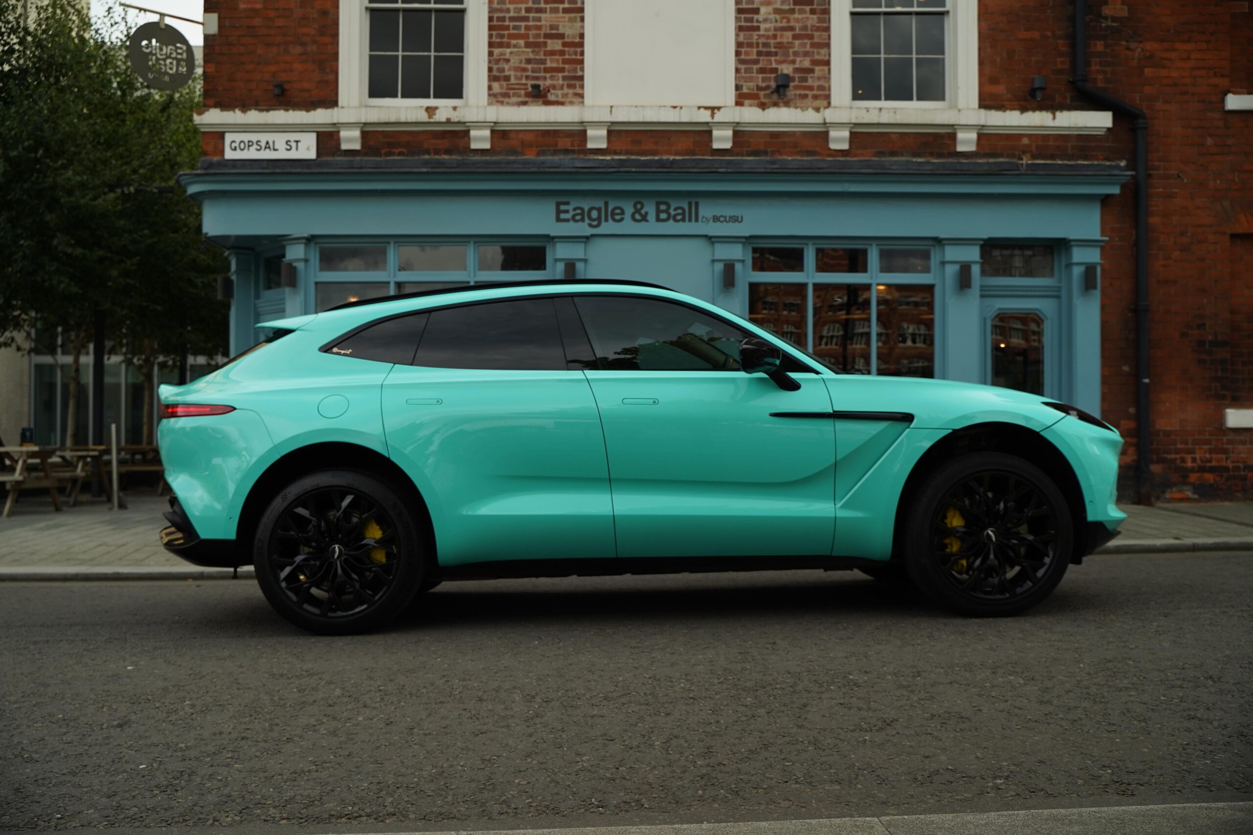 Aston Martin DBX Tiffany Blue Wrap Birmingham