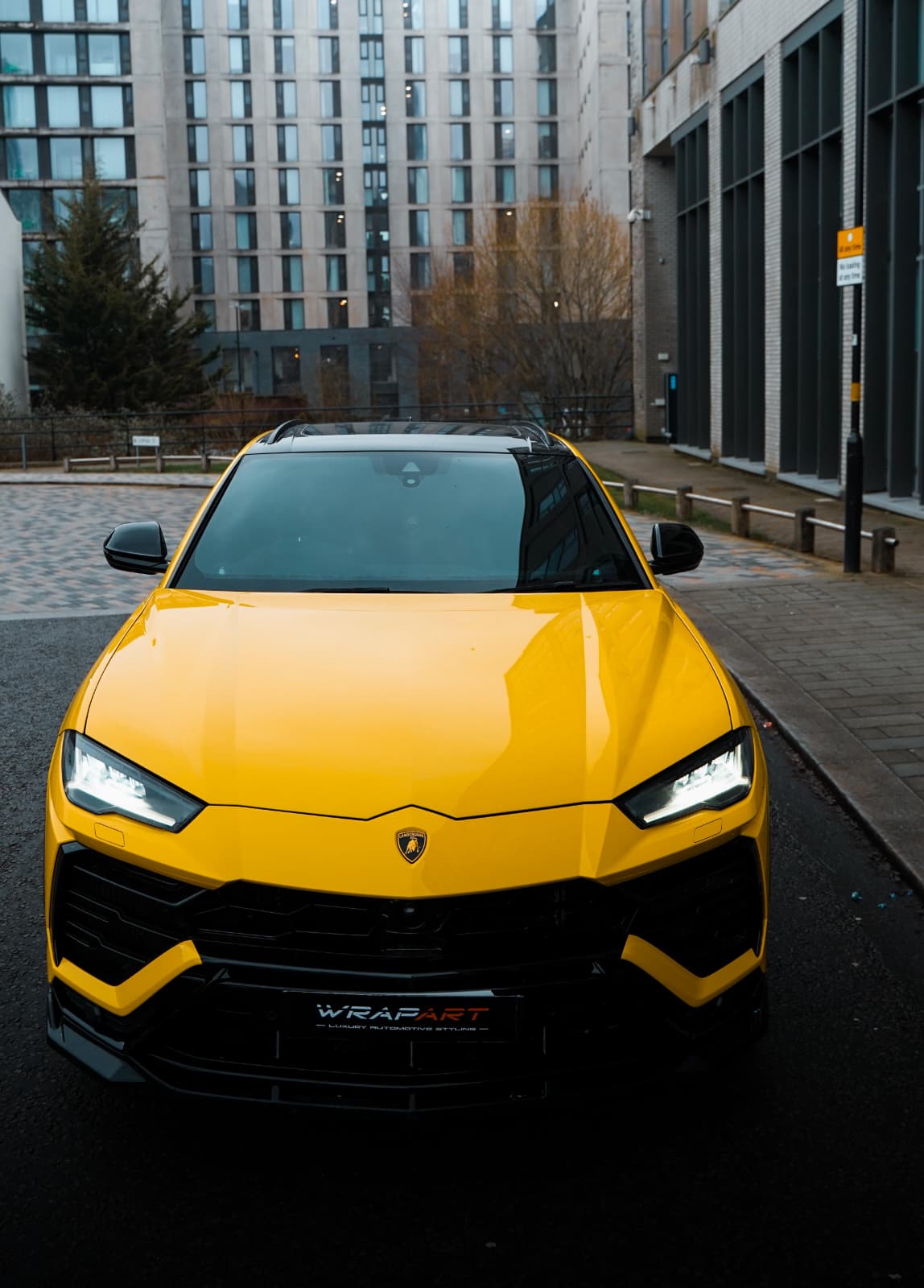 Lamborghini Urus Yellow Wrap Birmingham
