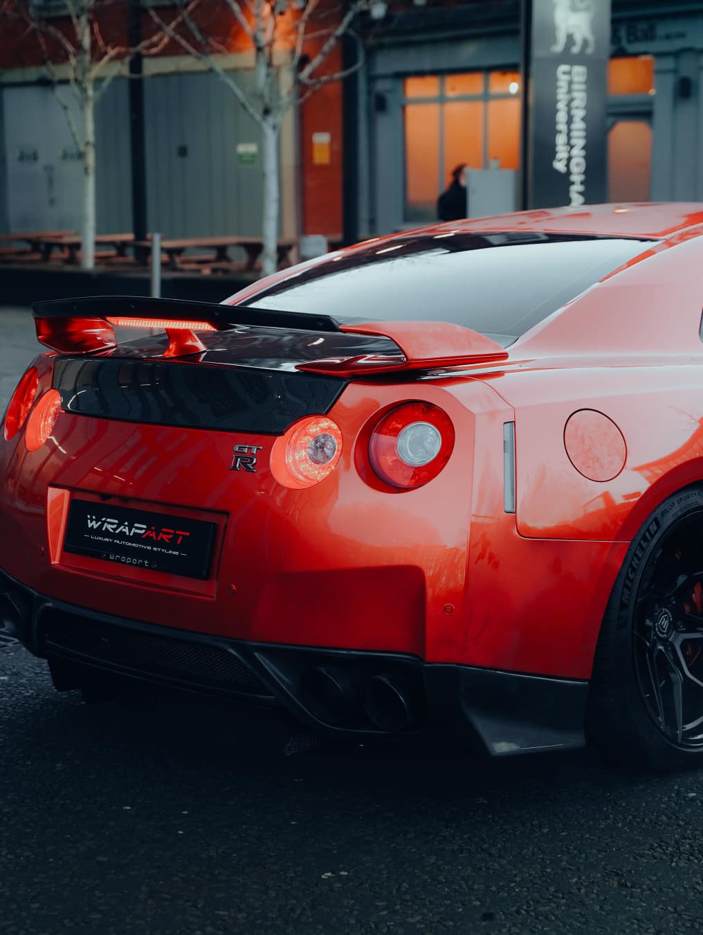 Nissan GT-R Orange Wrap Birmingham