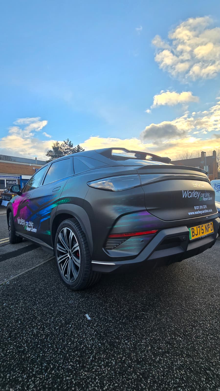 Fleet Livery Wrap Black Pink Blue Green Birmingham