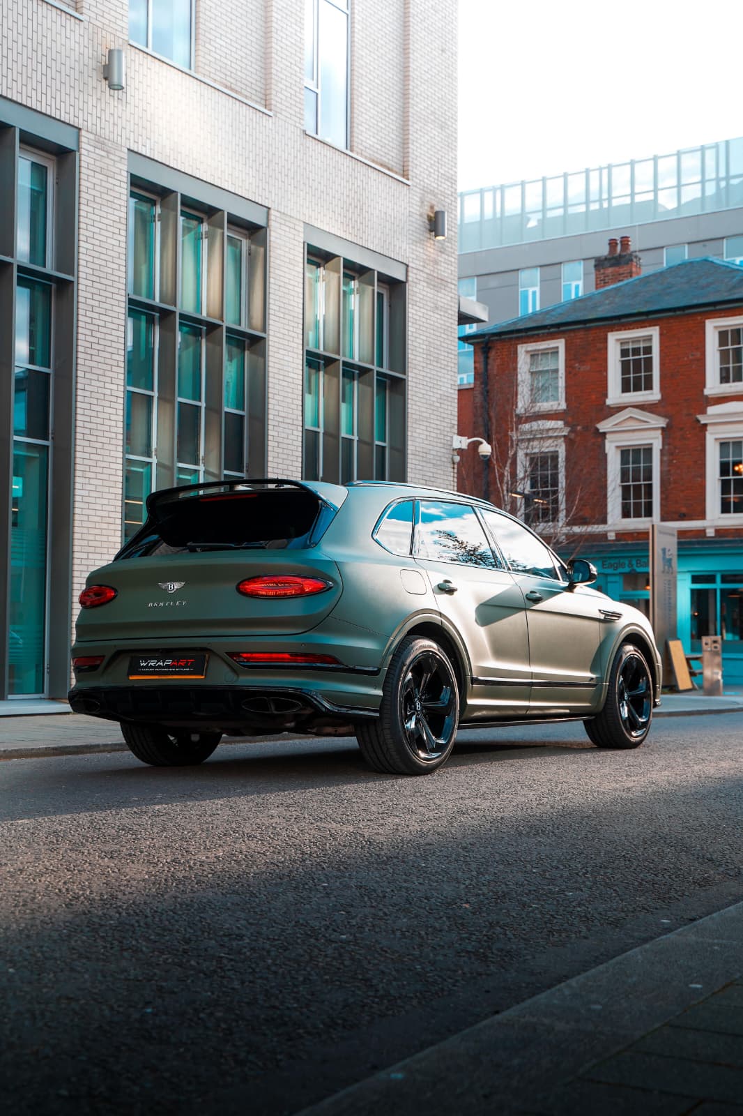 Bentley Bentayga Matte Green Wrap Detail Birmingham