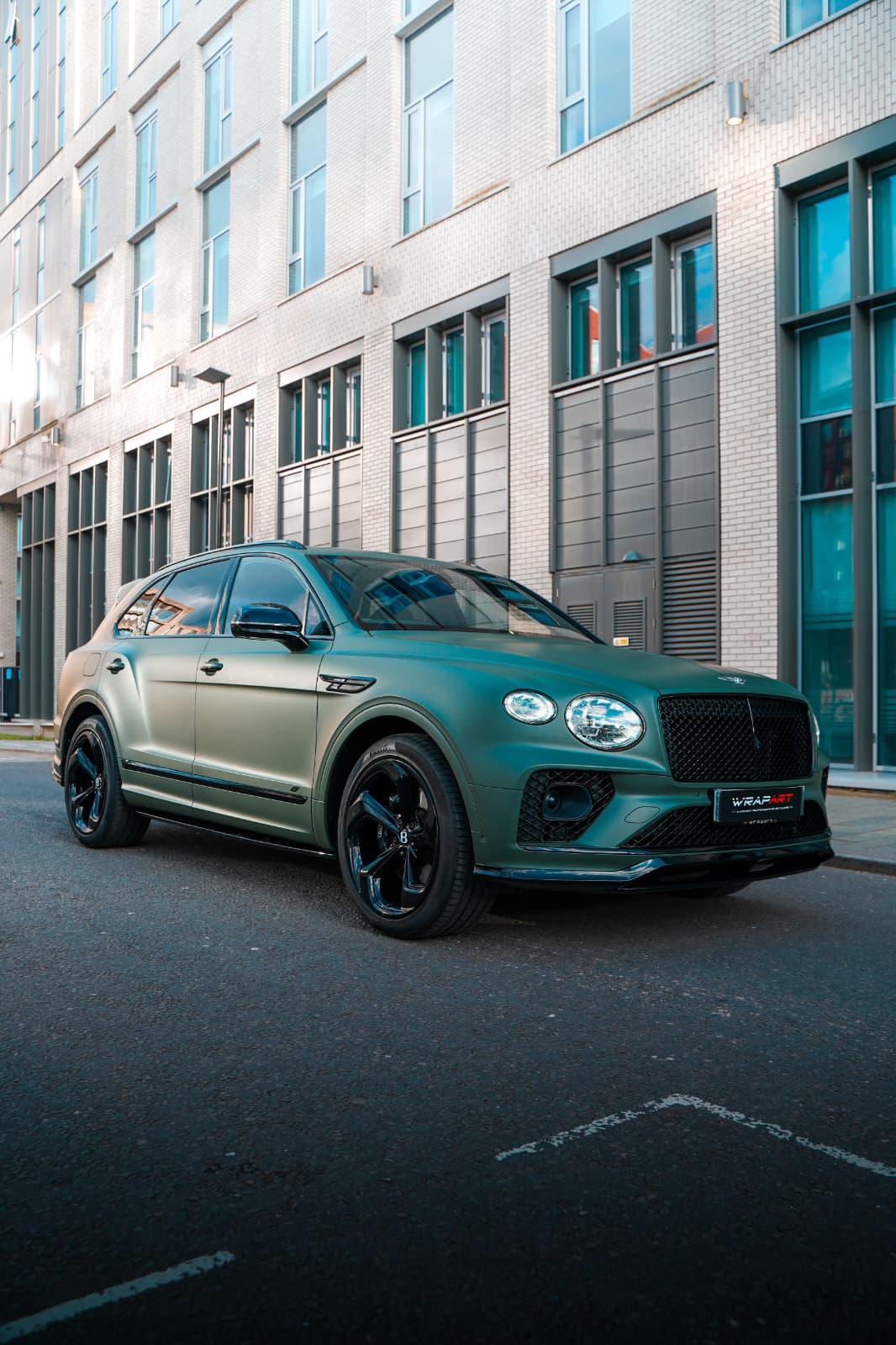 Bentley Bentayga Matte Military Green Wrapart Birmingham