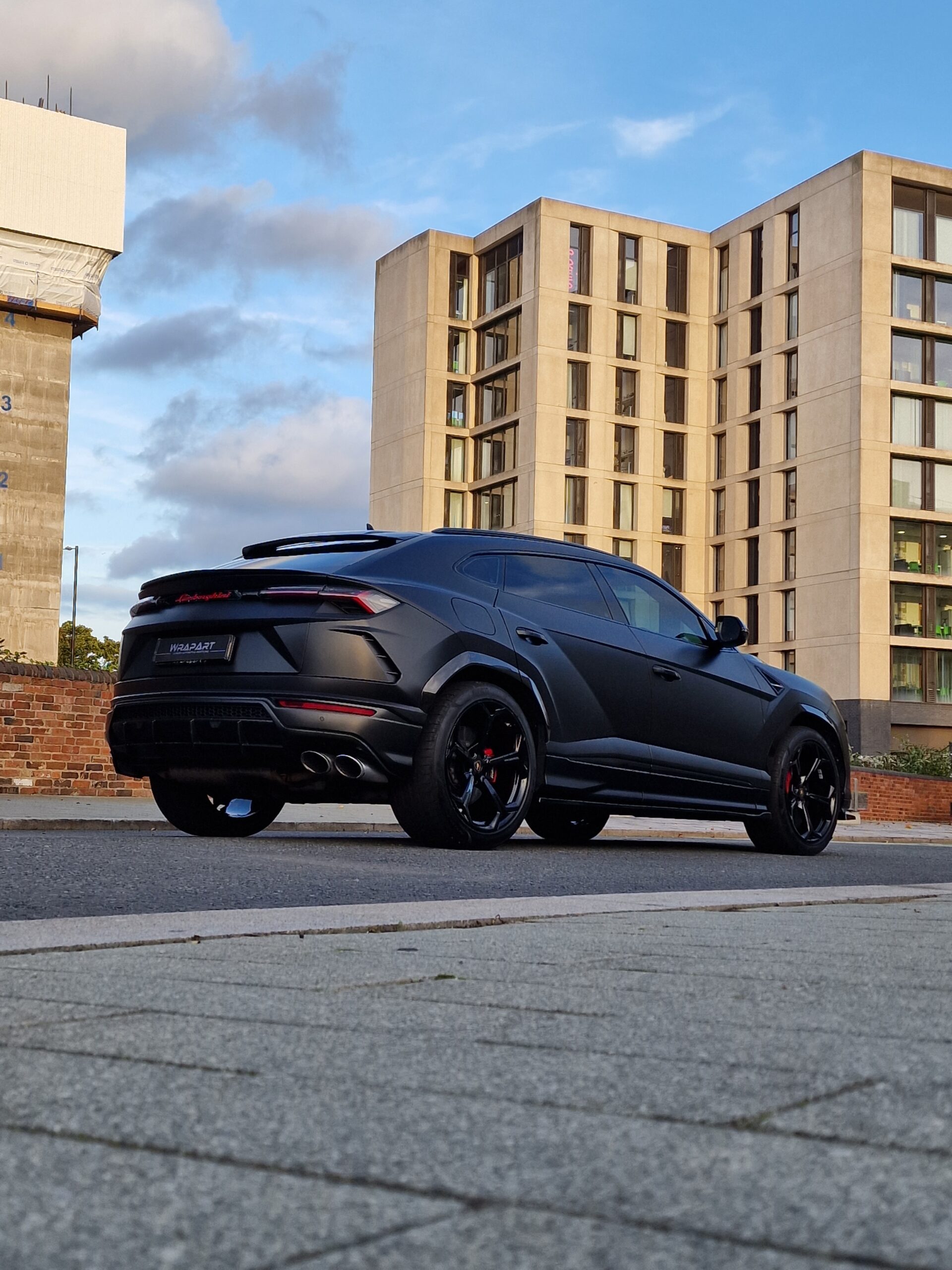 Lamborghini Urus Finished Satin Black Wrap Wrapart Birmingham