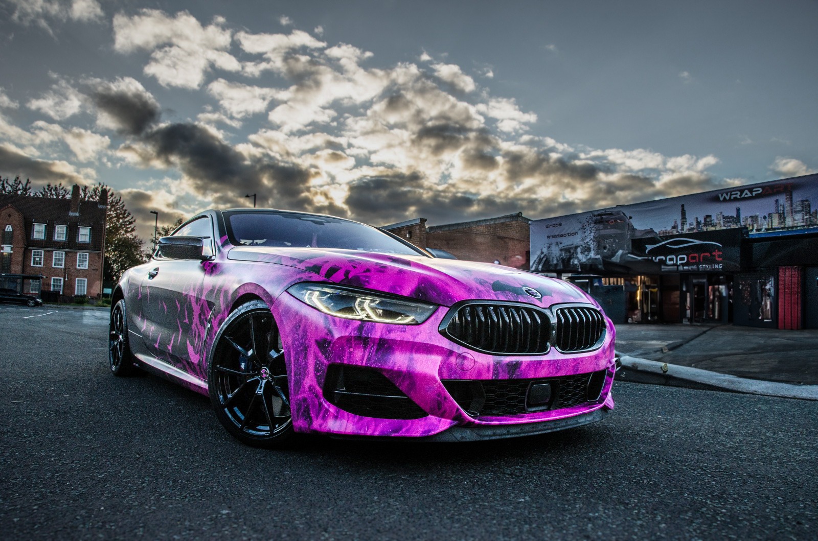 BMW M8 Bespoke Bat Girl Theme Wrap Birmingham