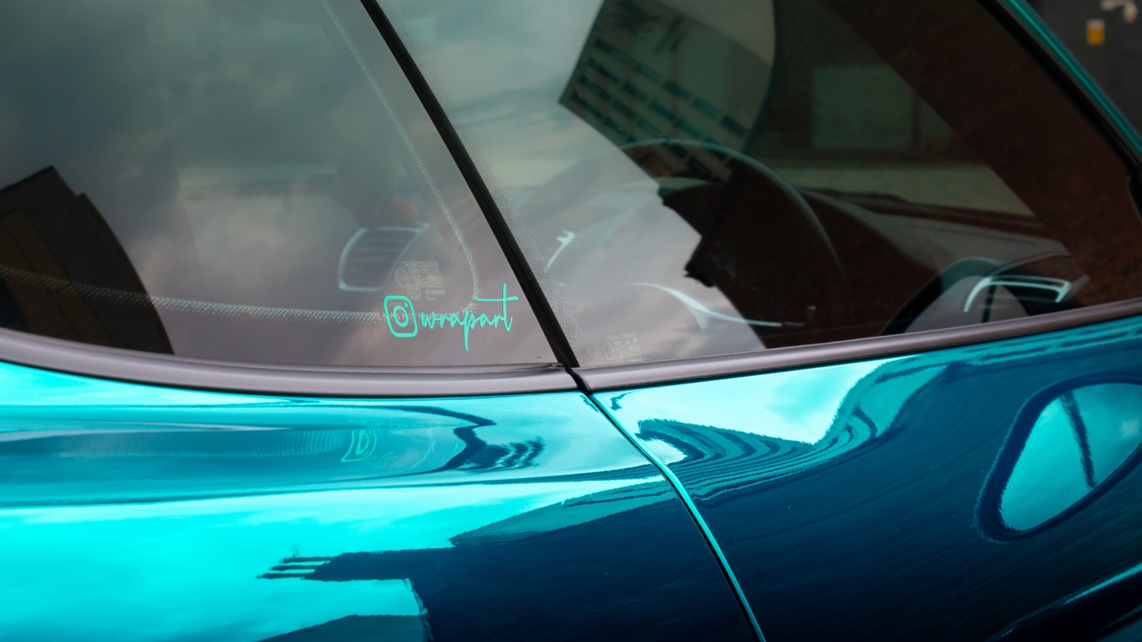 Porsche Cayman Light Blue Super Chrome Wrap in Birmingham 5