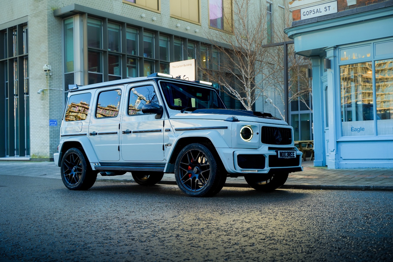 Mercedes G63 AMG Brabus wrapped in Nardo Grey