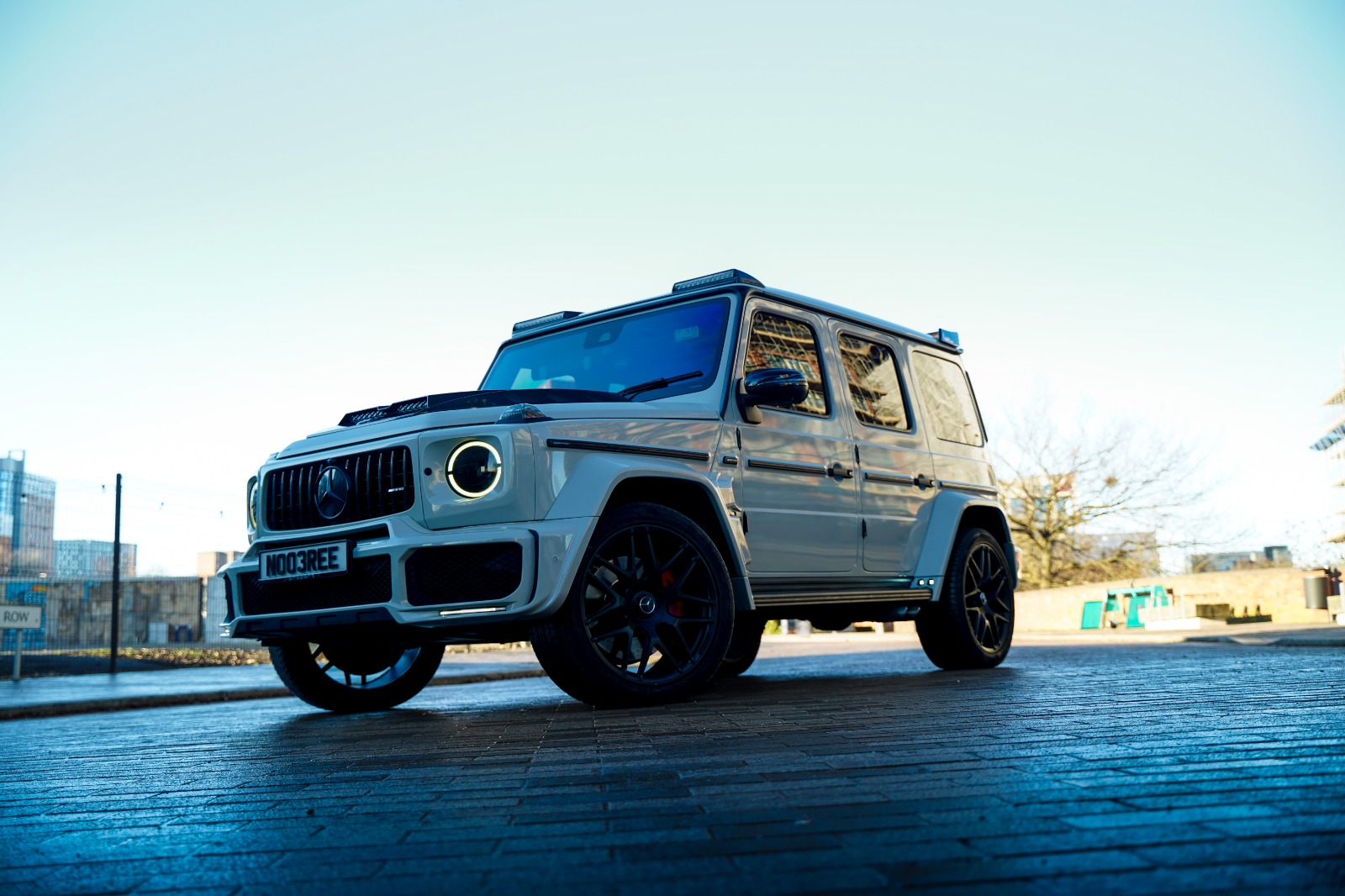 Mercedes G63 AMG Brabus wrapped in Nardo Grey