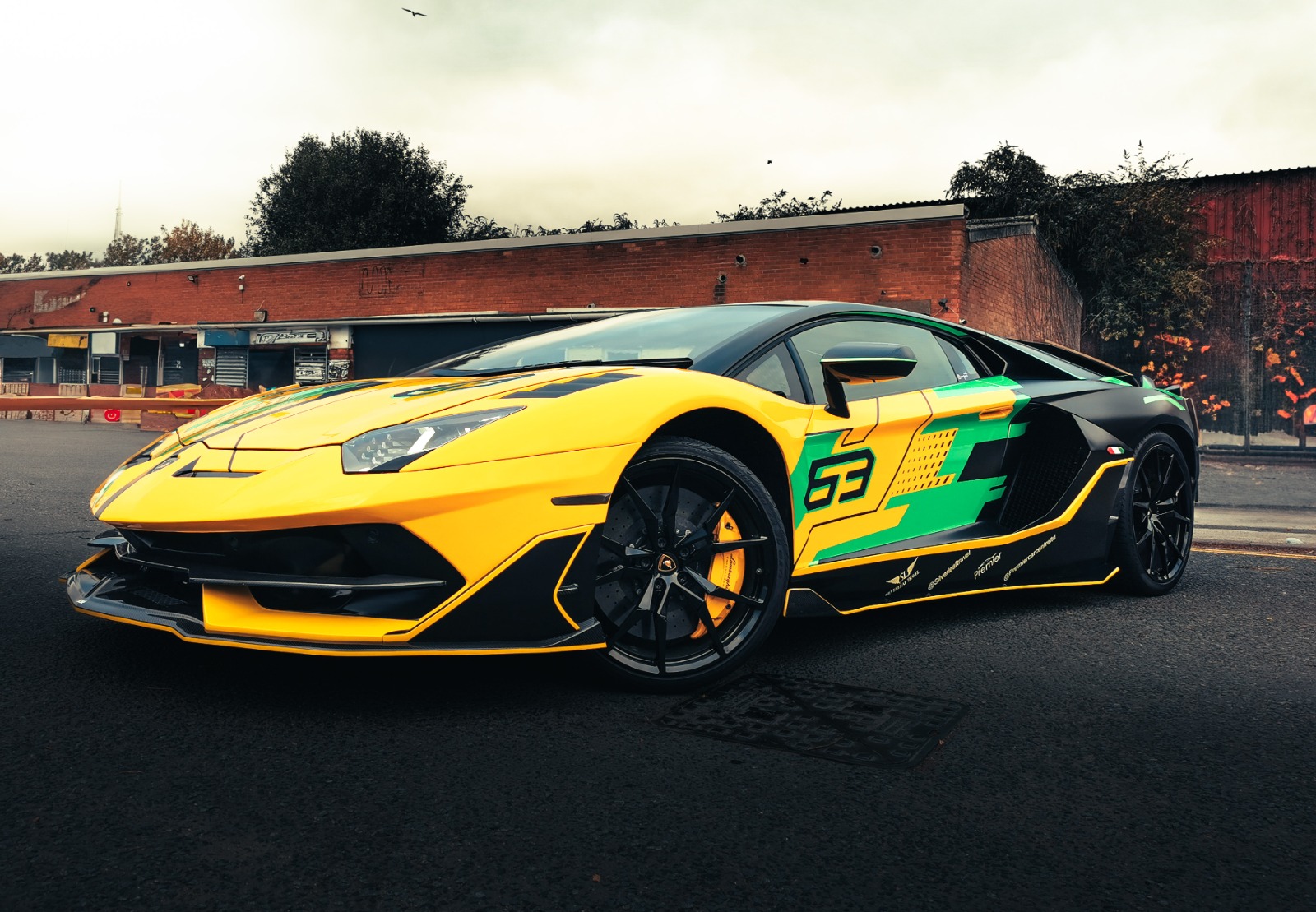 Lamborghini Aventador SVJ 63 side profile wrap