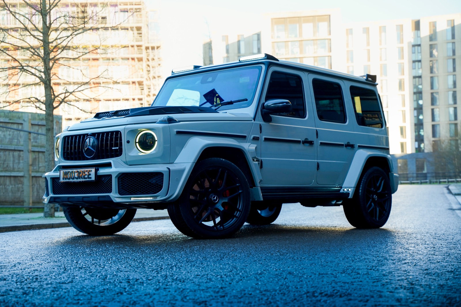 Mercedes G63 AMG Brabus wrapped in Nardo Grey