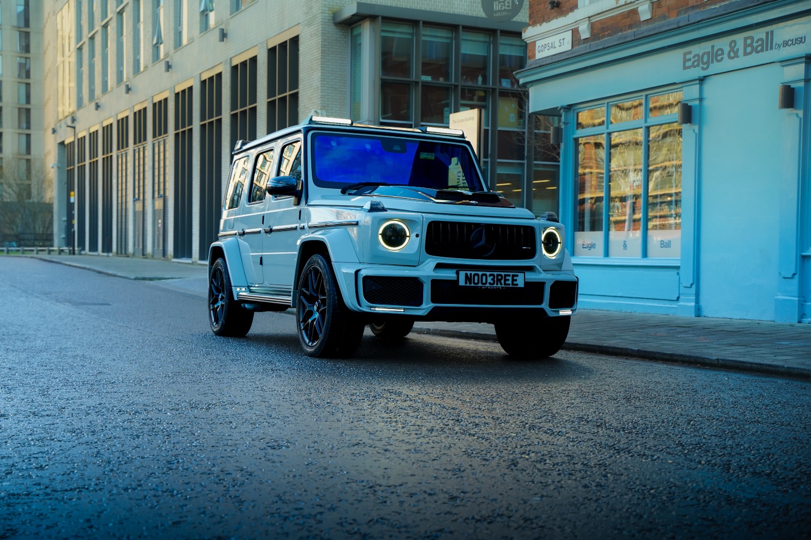 Mercedes G63 AMG Brabus wrapped in Nardo Grey
