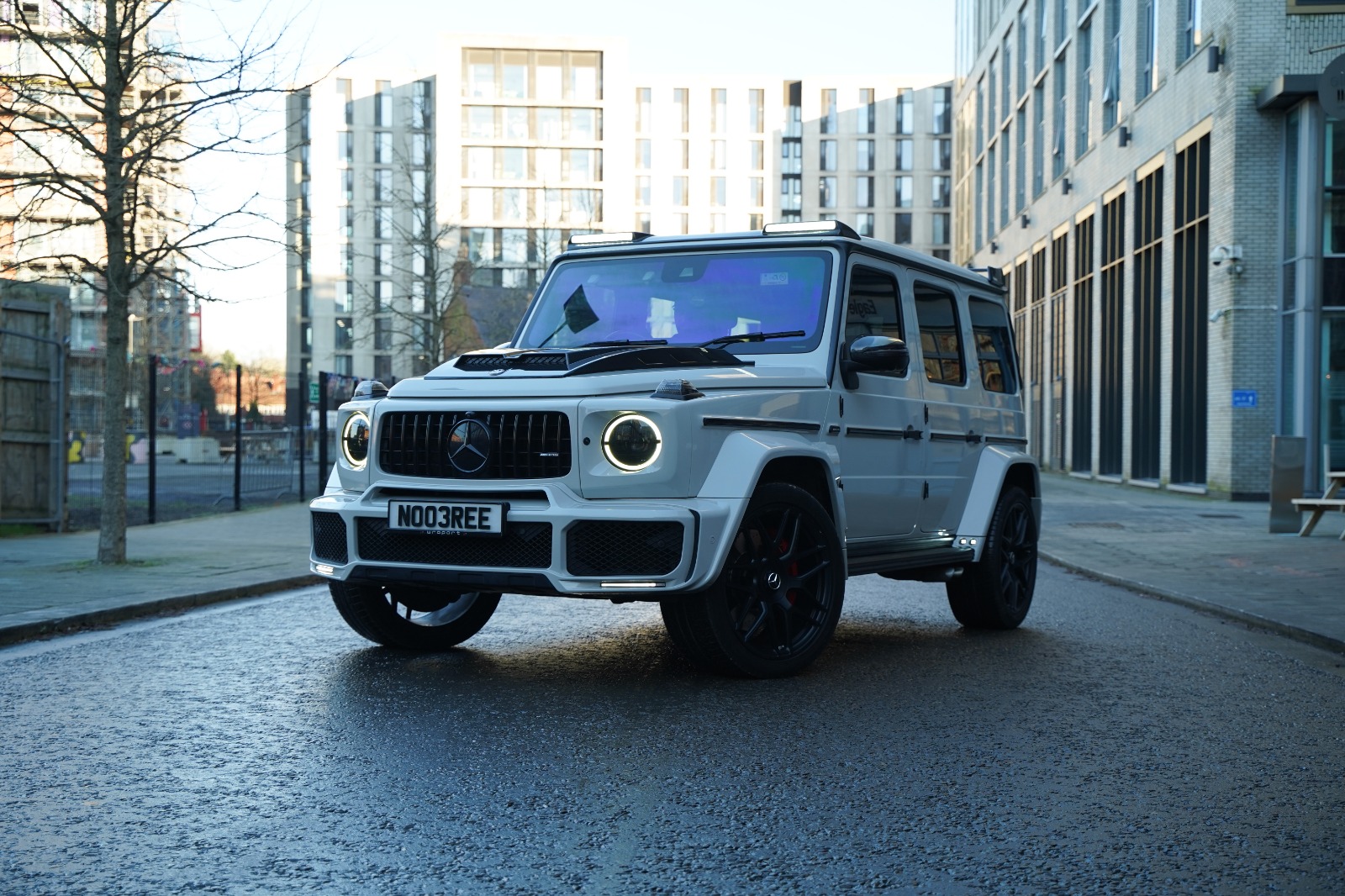 Mercedes G63 AMG Brabus wrapped in Nardo Grey