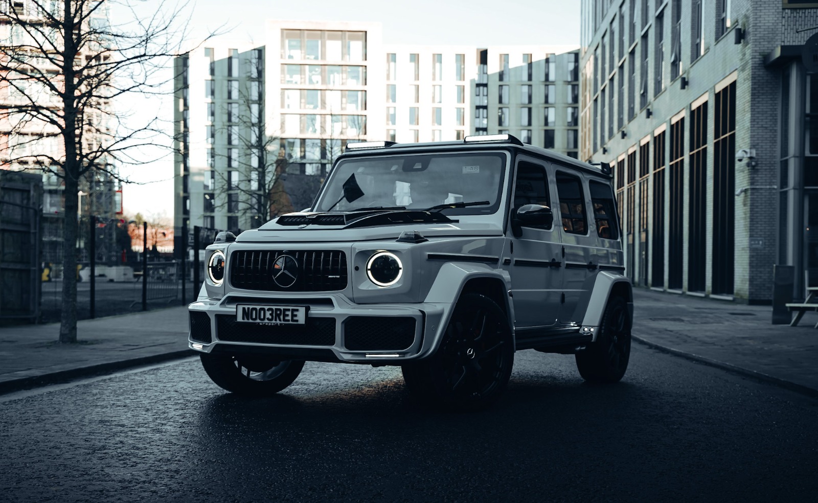 Mercedes G63 AMG Brabus wrapped in Nardo Grey