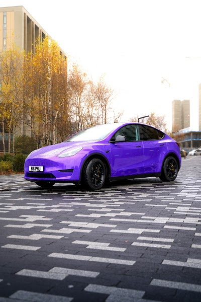 Tesla Full Wrap in Passionate Purple Gloss in Birmingham 1