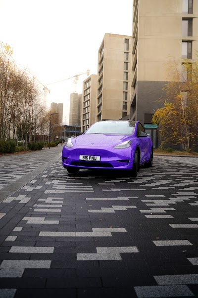 Tesla Full Wrap in Passionate Purple Gloss in Birmingham 3